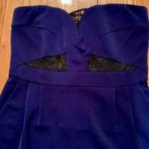 Express Royal/Dark Blue cocktail dress.